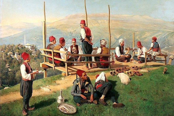 Bosnian coffee house